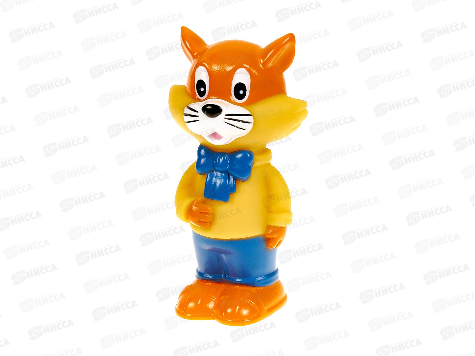 Игрушка пластизоль для ванны Кот Леопольд, в сетке, YF-9R-LK