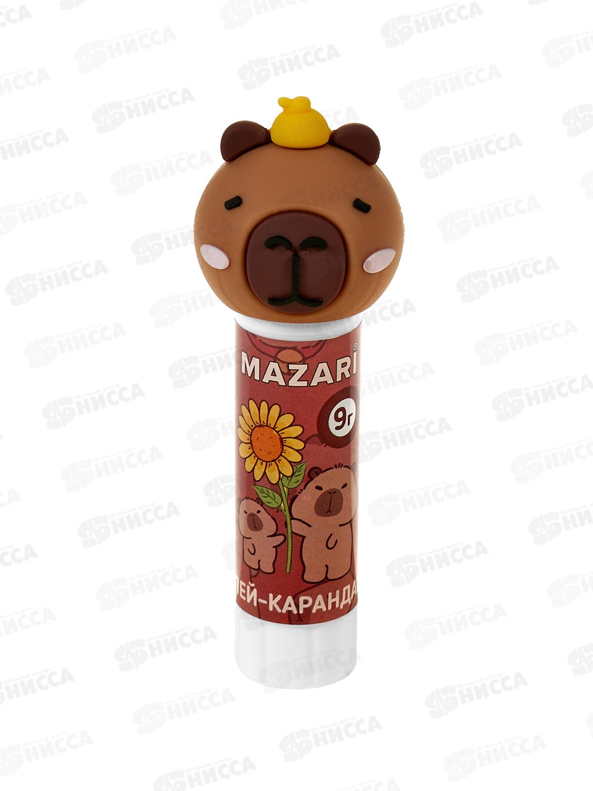 Клей карандаш MAZARI Капибара,  9г, М-5683 *16/240