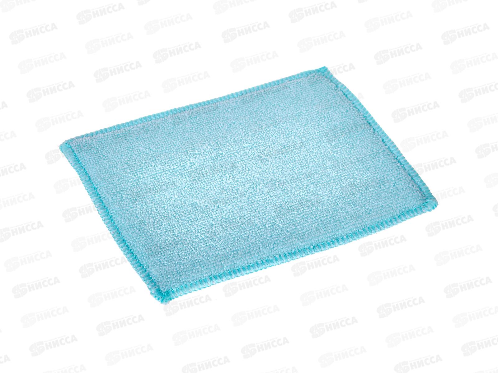 Салфетка д/стеклокерамики "Умничка" микрофибра 16*19см 1шт *50 МП