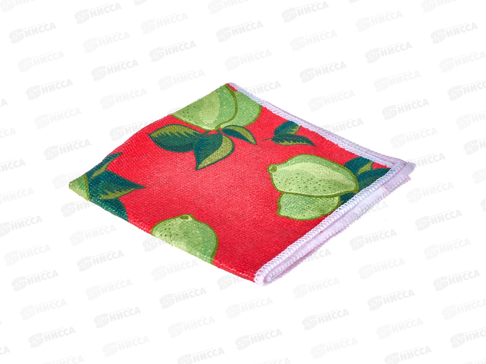 Салфетка унив &quotУмничка&quot с рис микрофибра 30*30см 1шт *60 МП