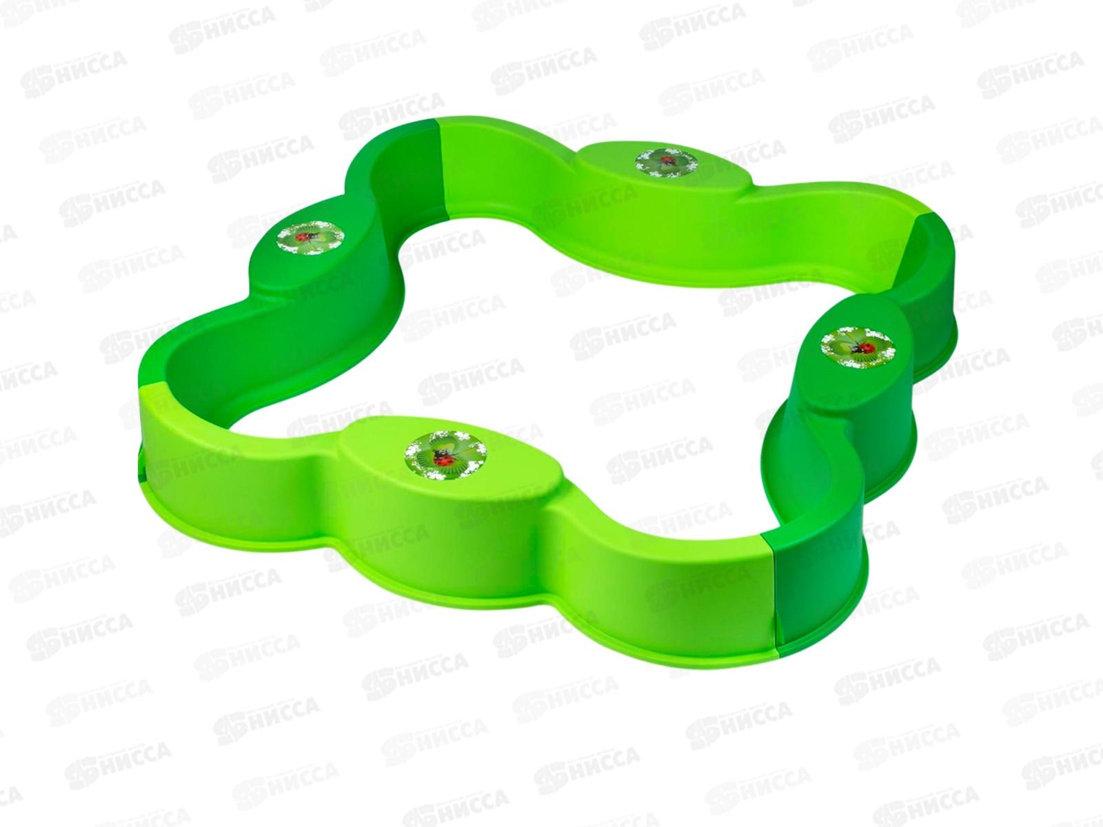 Песочница сборная "Клевер" зеленый ПлС-364