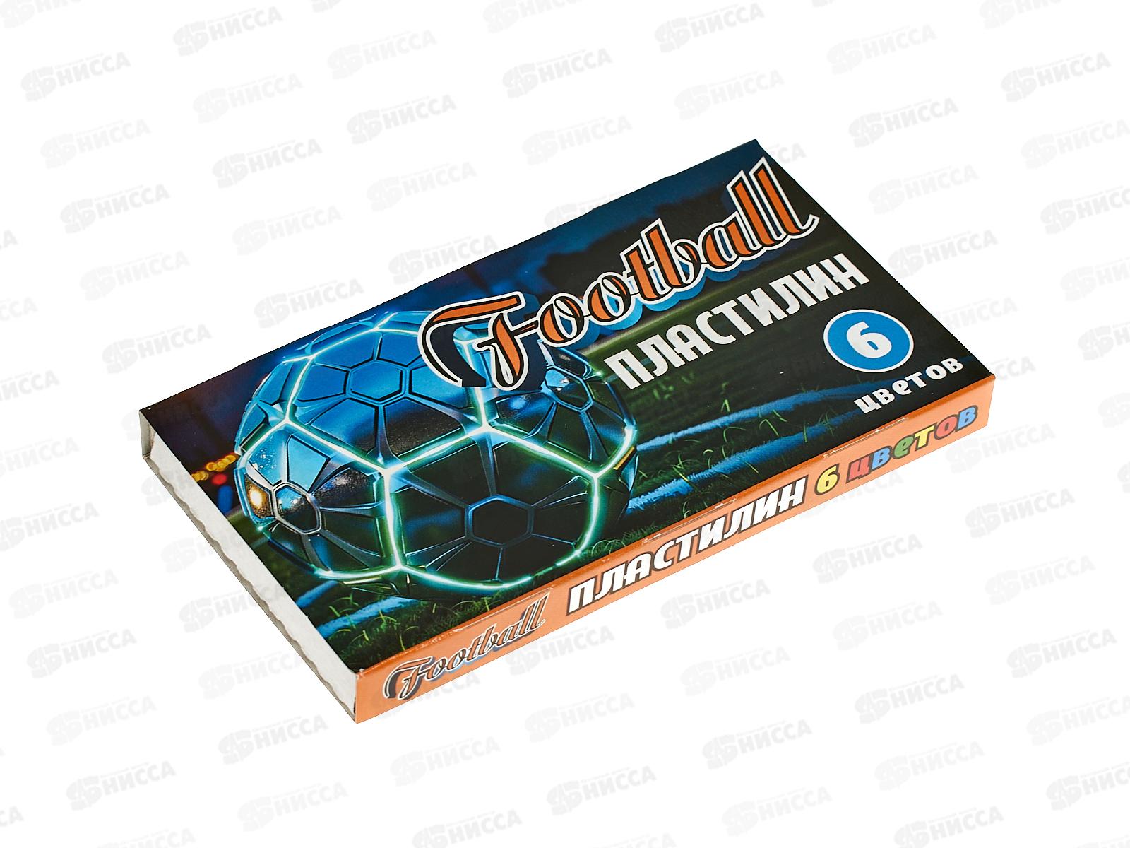 Пластилин  6цв 120г CENTRUM Футбол, к/у, стек 77377*32