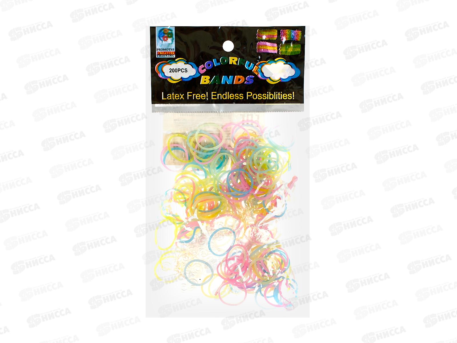 Украшения и аксессуары-набор &quotМодница&quot 41205 резиночки для плетения пастельные с крючком 100726339/NN