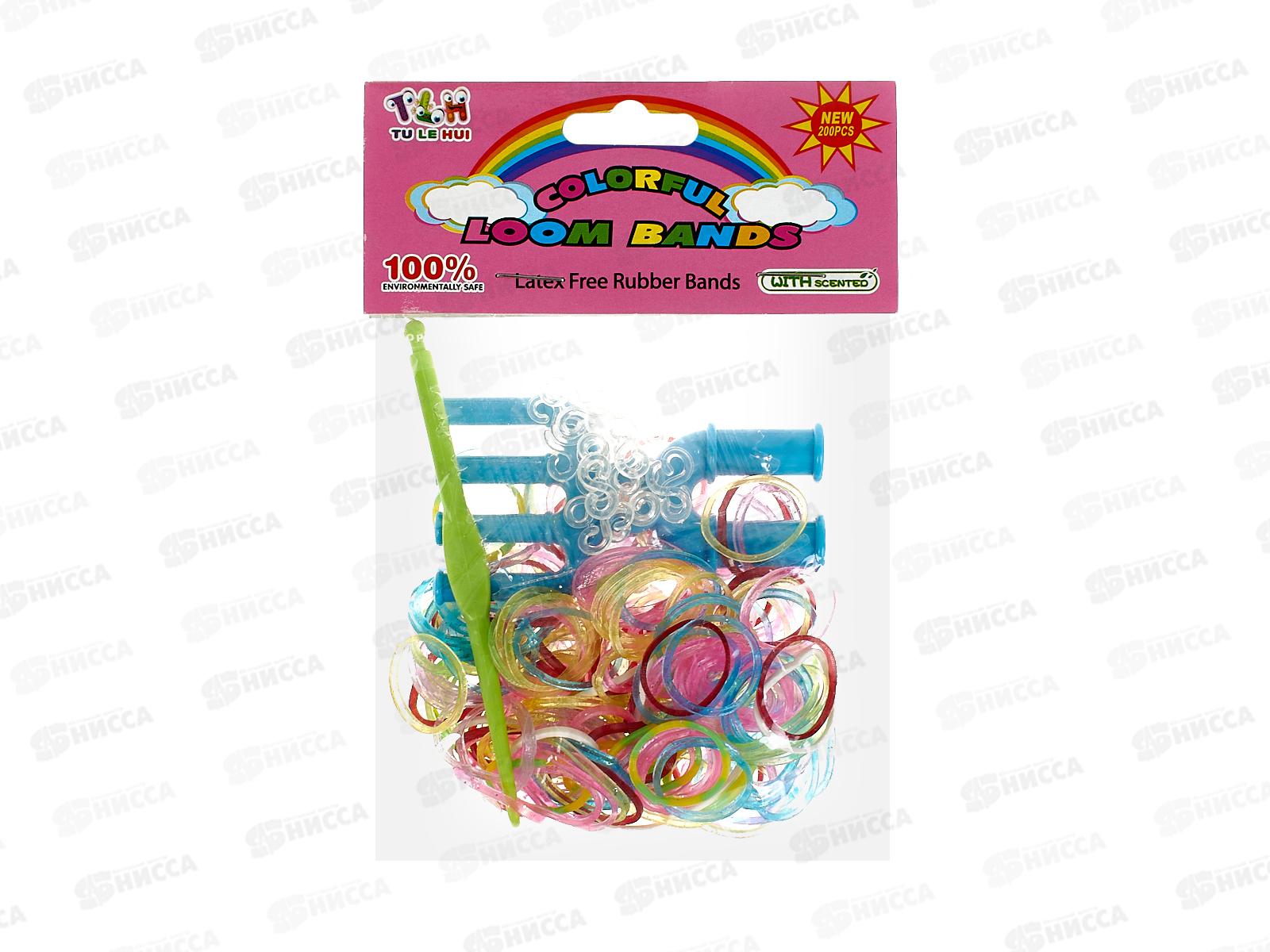 Украшения и аксессуары-набор &quotМодница&quot 41207 резиночки для плетения цветные с крючком и рогаткой 100753586/866