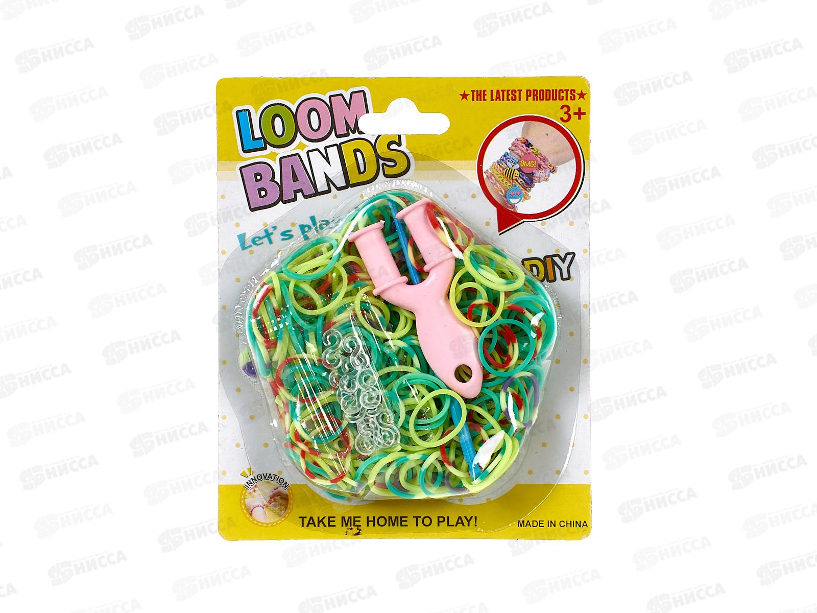 Украшения и аксессуары-набор "Модница" 41206 резиночки для плетения цветные с крючком и рогаткой на карт. 100739545/NN