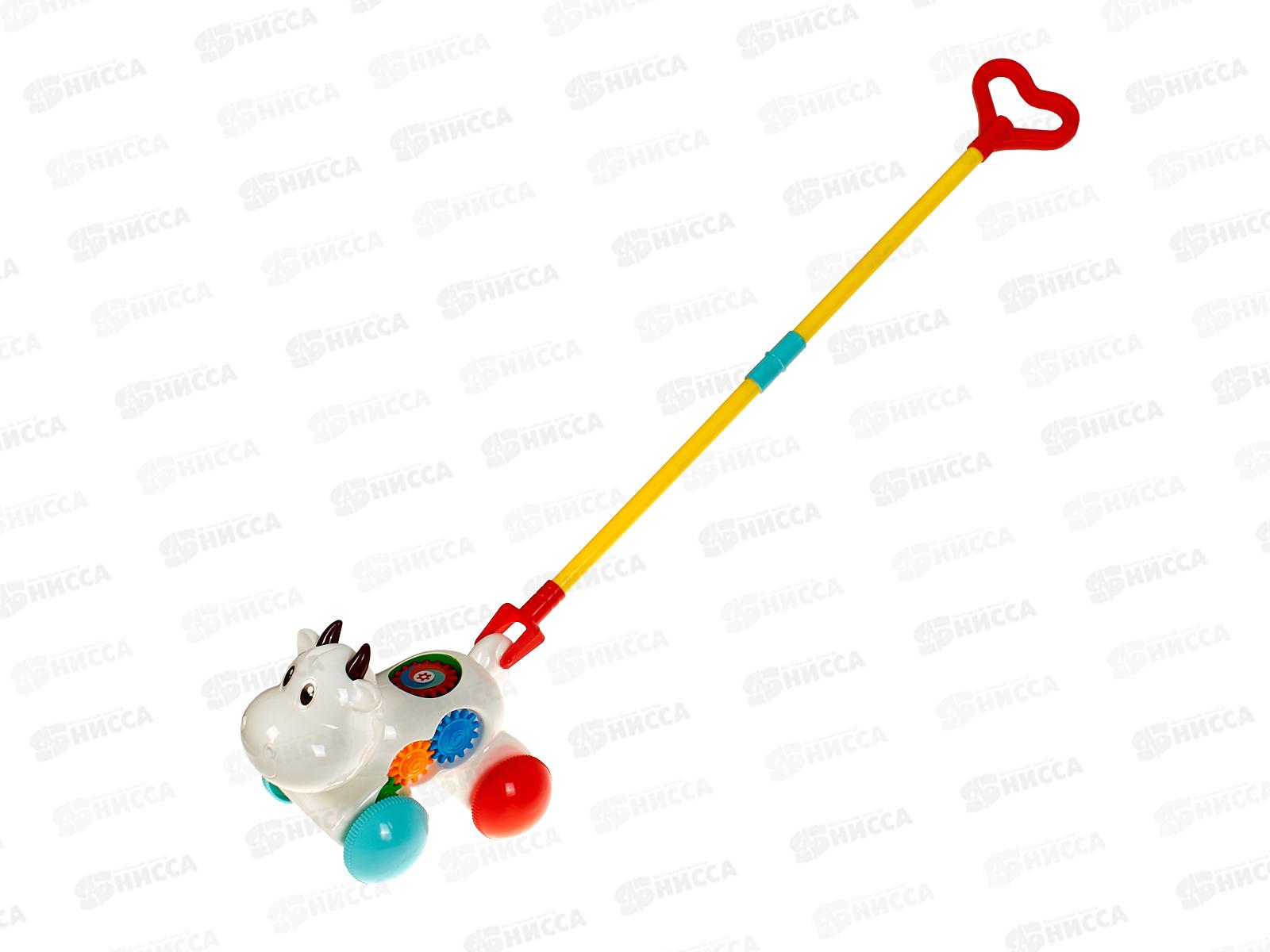 Каталка на палочке "Веселая корова" 1001983