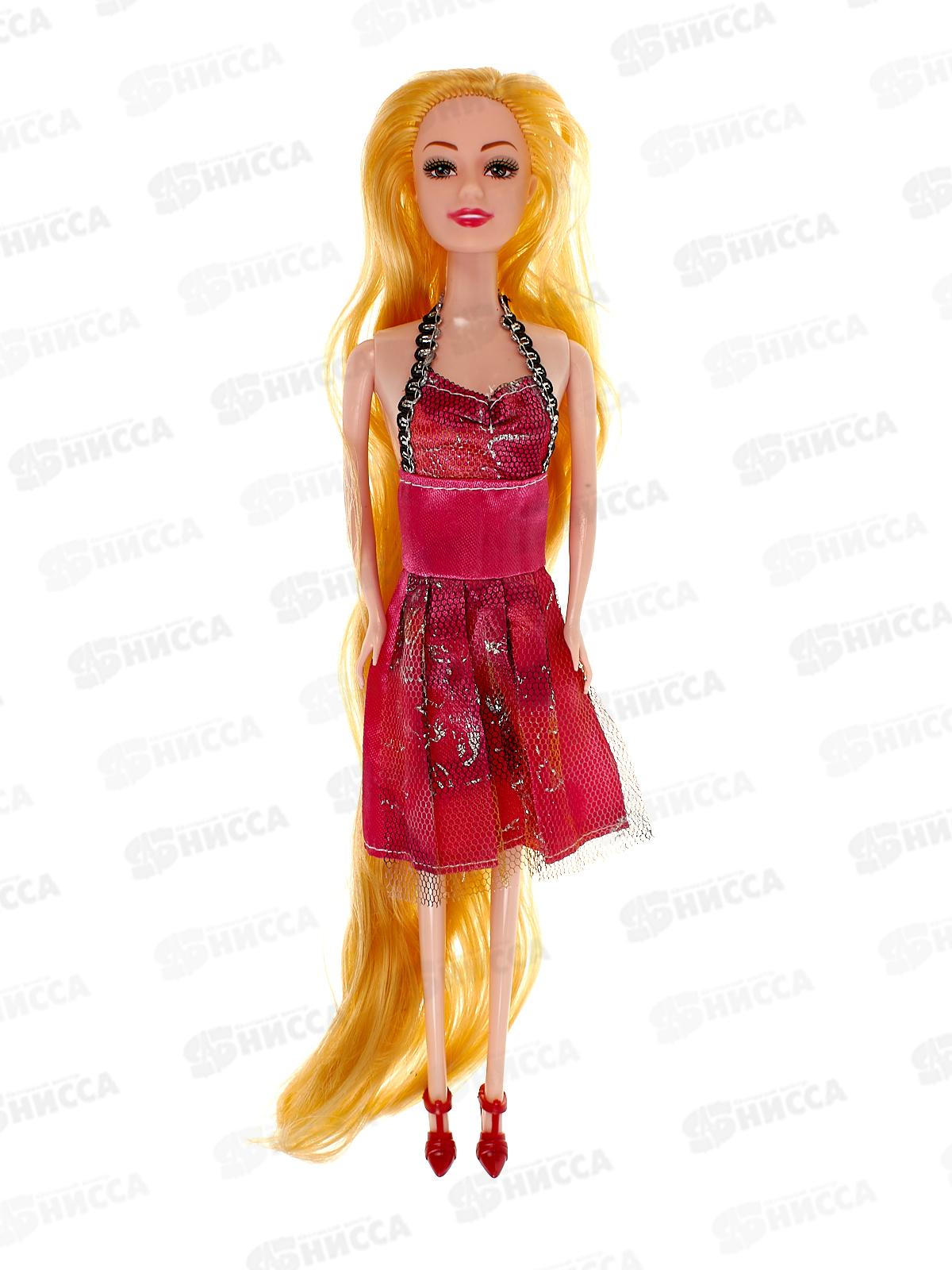 Кукла-модель 29см с длинными волосам, 4в, 1000025