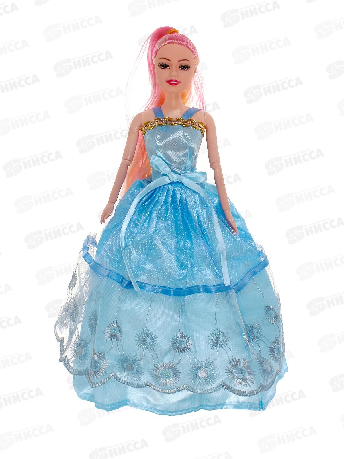 Кукла-модель 29см с длинными волосам в бальном платье, 2в, 1000028