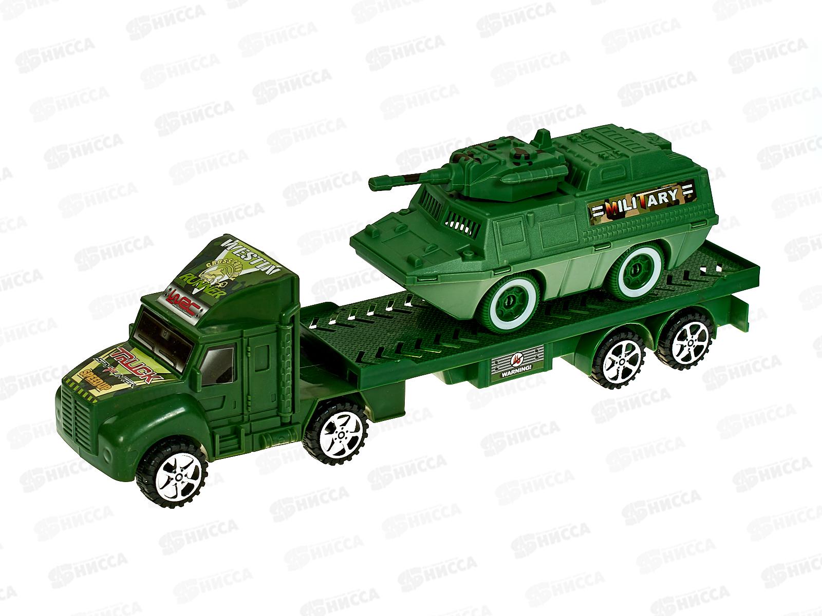 Грузовик инерц. "Военная техника" с танком 1000602