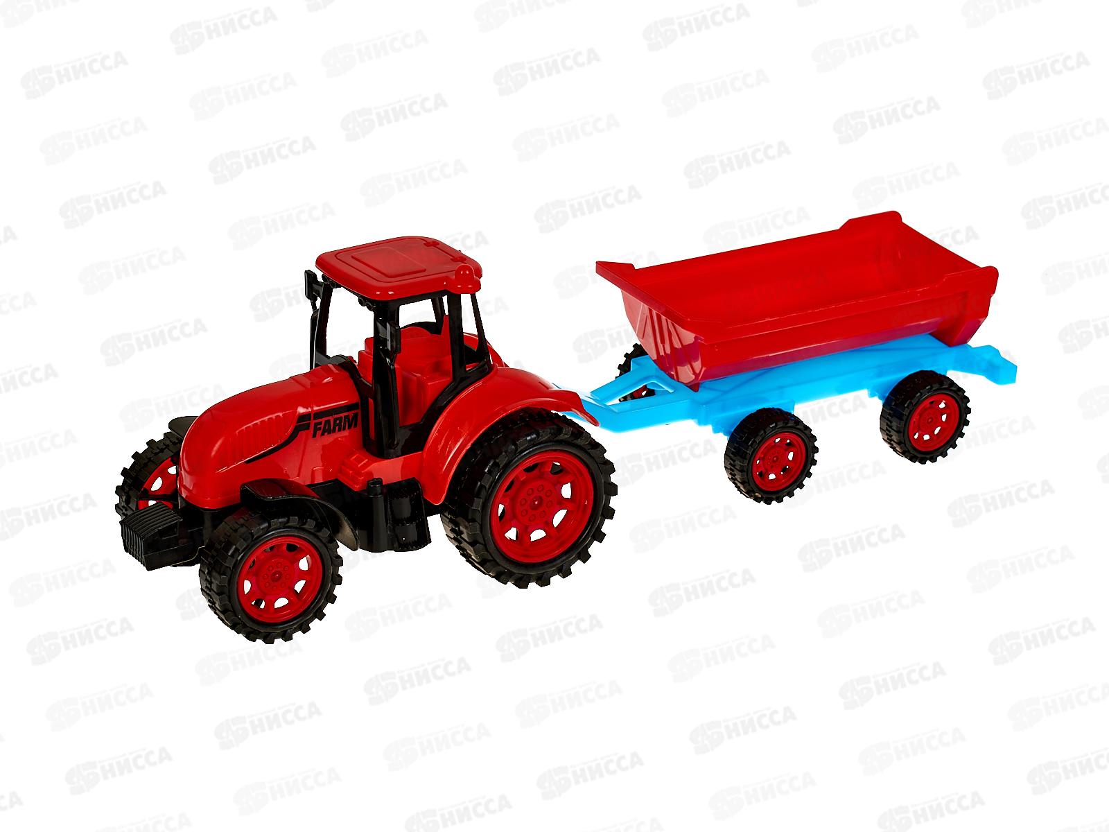 Трактор с прицепом инерц., 3 вида, 1000615