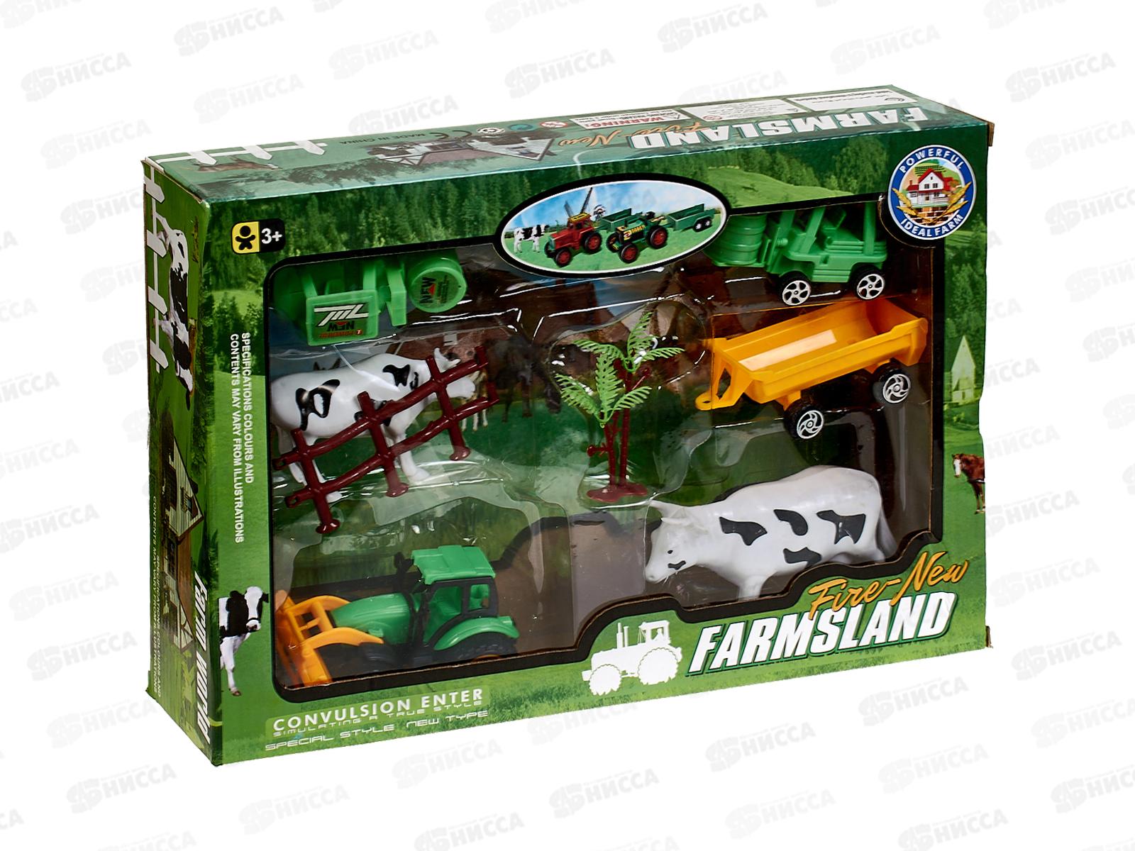 Набор &quotФерма&quot с тракторами 3шт и животными 1000623