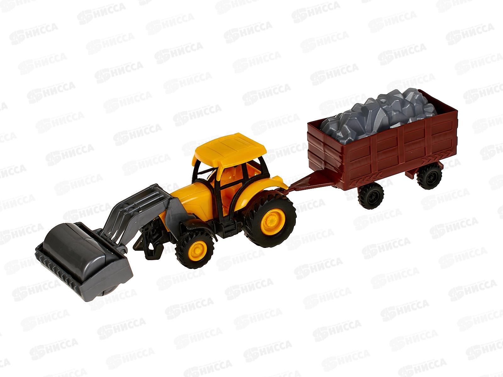 Трактор с прицепом инерц., 2 вида, 1000627