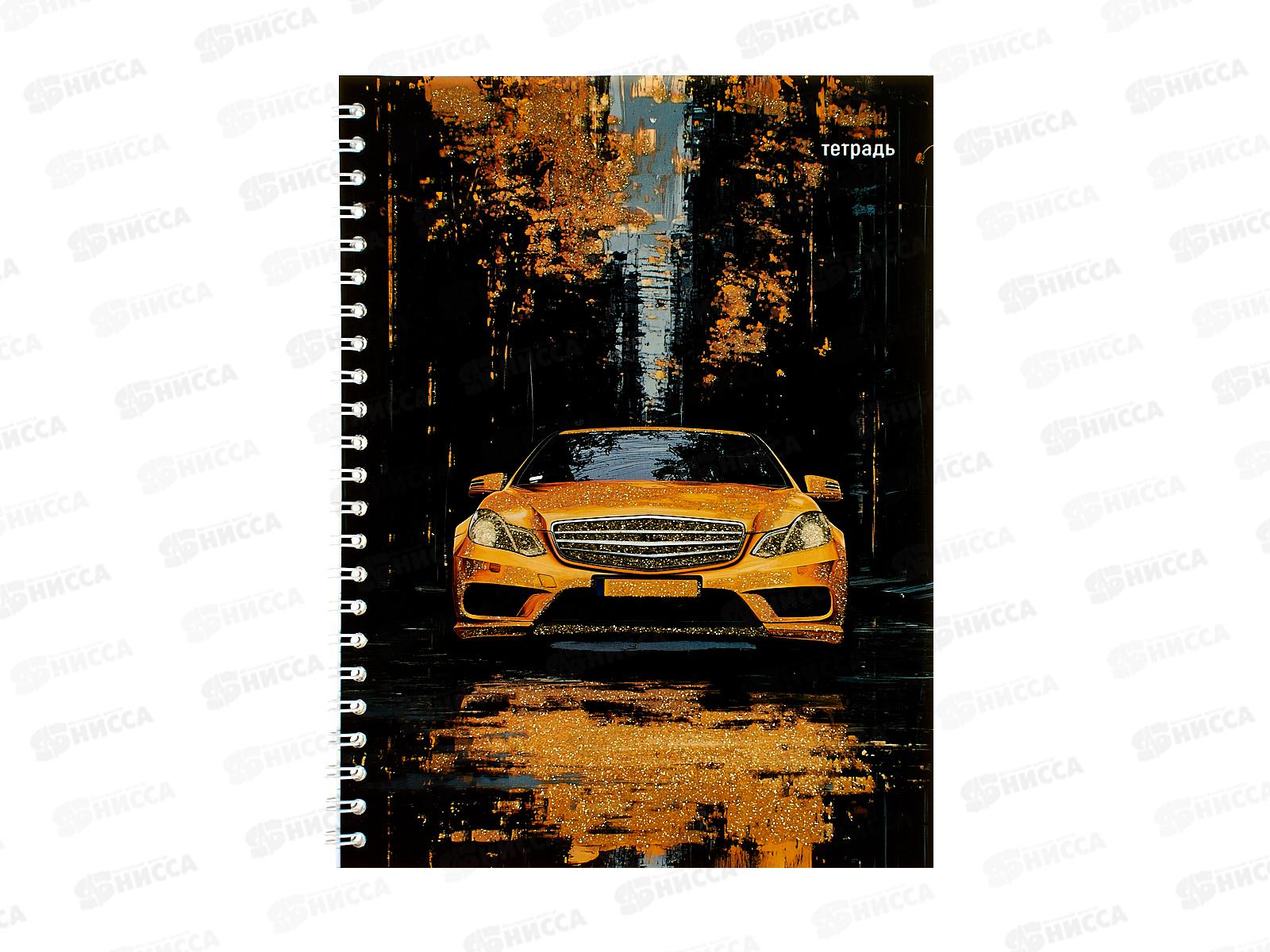 Тетрадь 48л кл. Апплика Золотое авто греб. С0245-138  *80