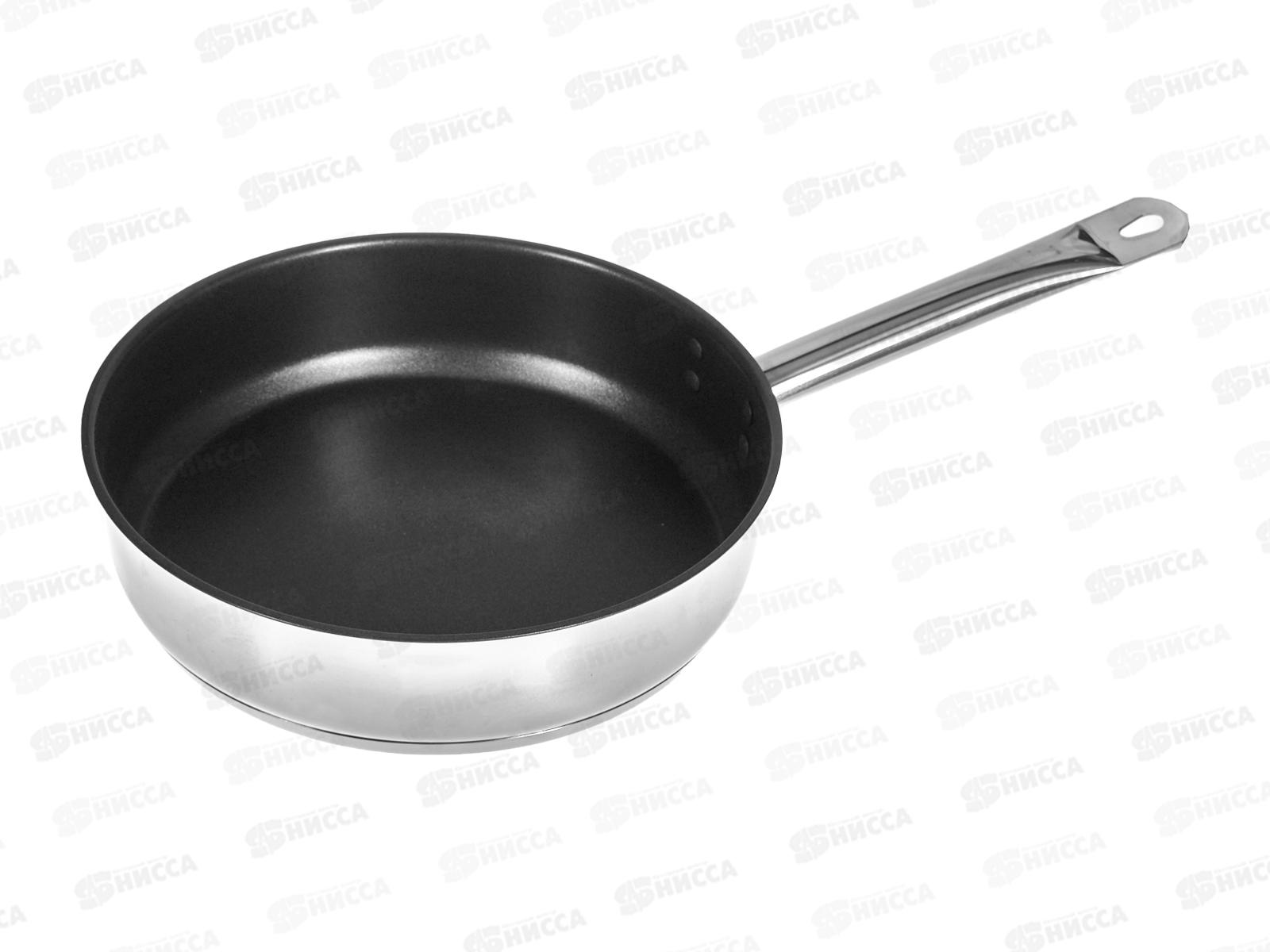 Сковорода 26см б/кр (общепит) глуб корп 06,мм индукц.дно КТ-ОБ-СГA-26