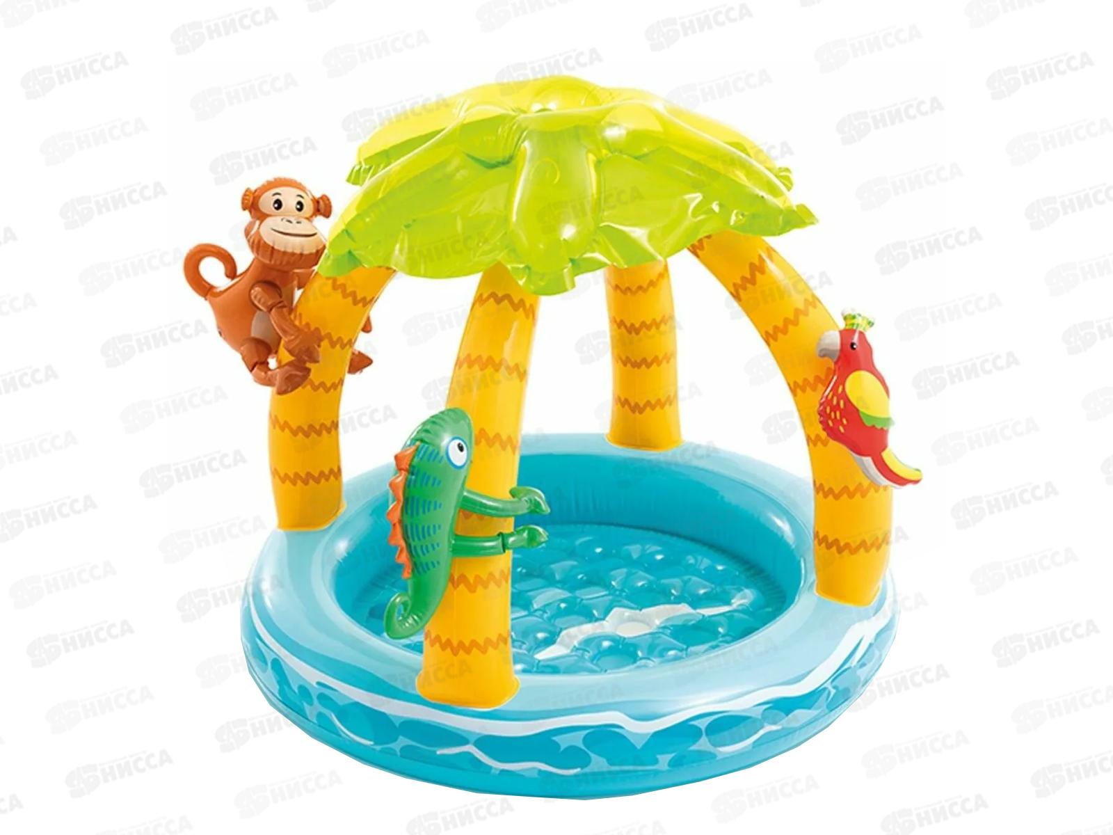 Бассейн 58417 (102х86) Тропический остров 1-3 года в/к INTEX