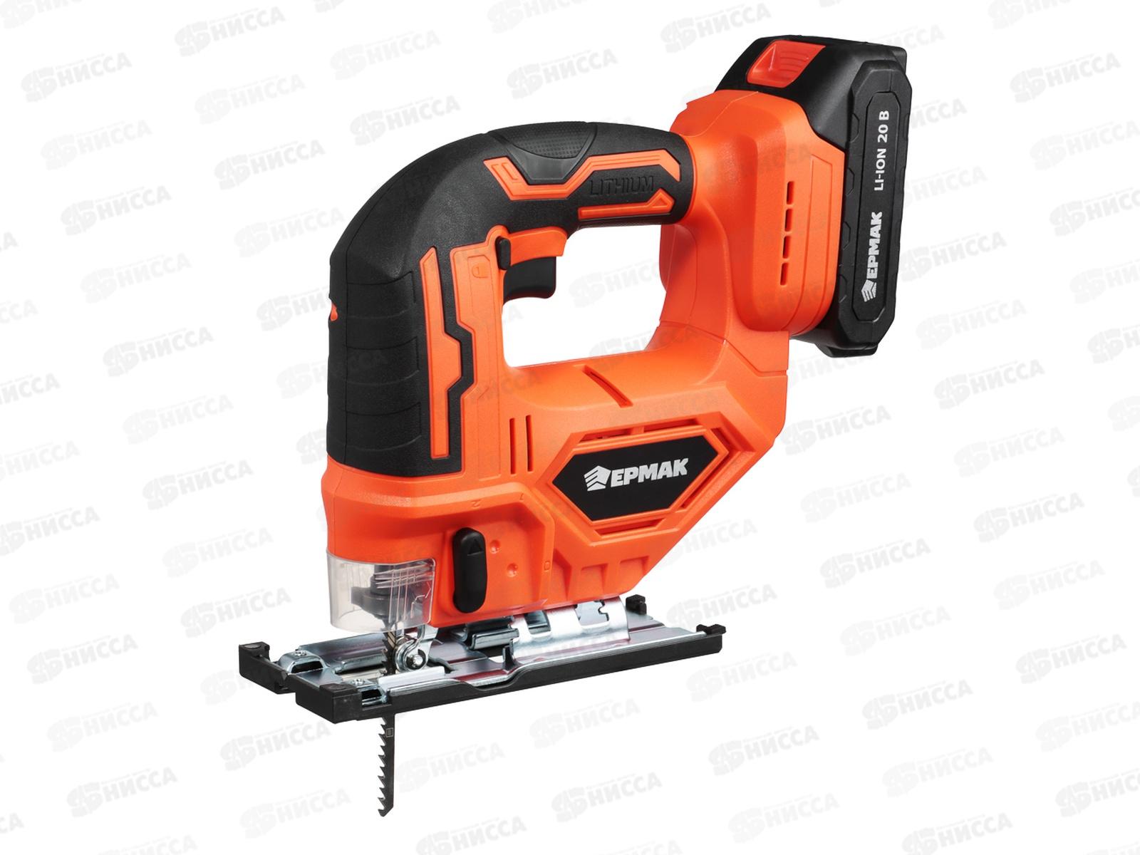 Лобзик на АКБ 20В 2,0А 2900 ход/мин Ермак 691-039 г