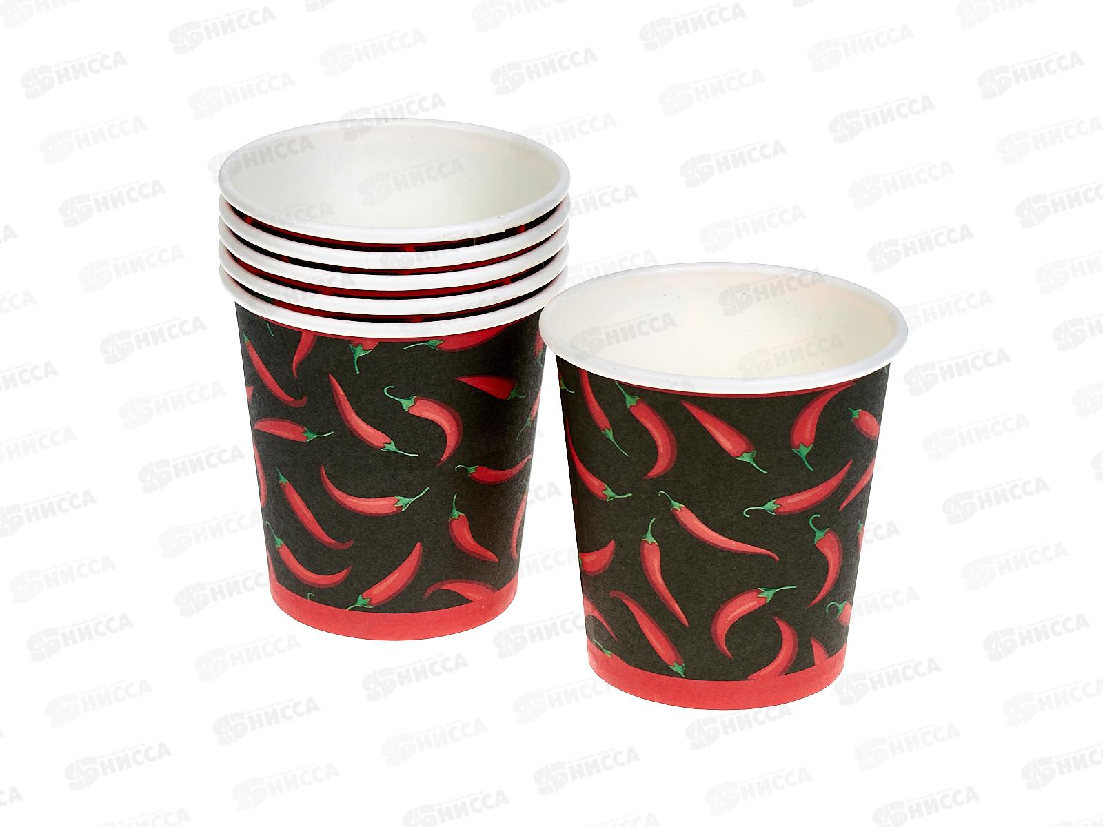 Стакан бумажный 6шт Акад. Перец  200мл.  MNZP-UA14-CP200-H6
