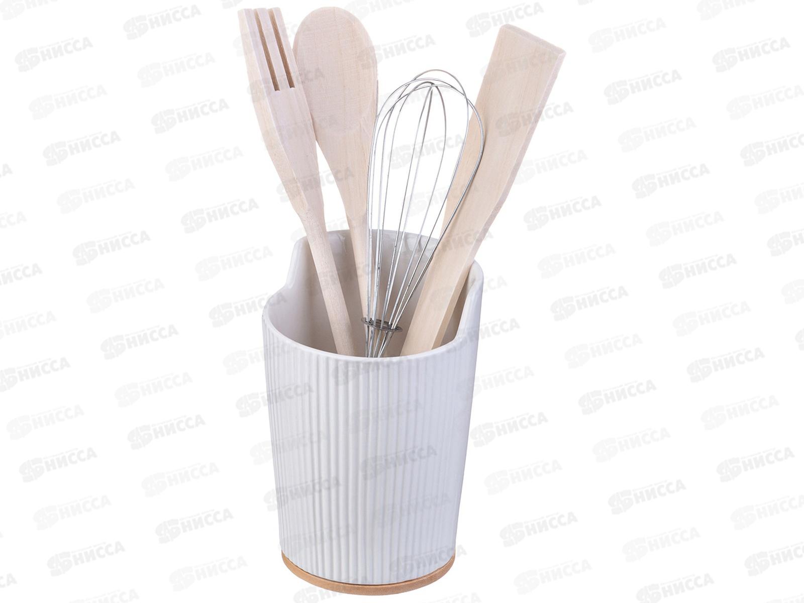 Набор кухонных приборов Lefard Native 4пр с подставк 13*14,5см 587-182