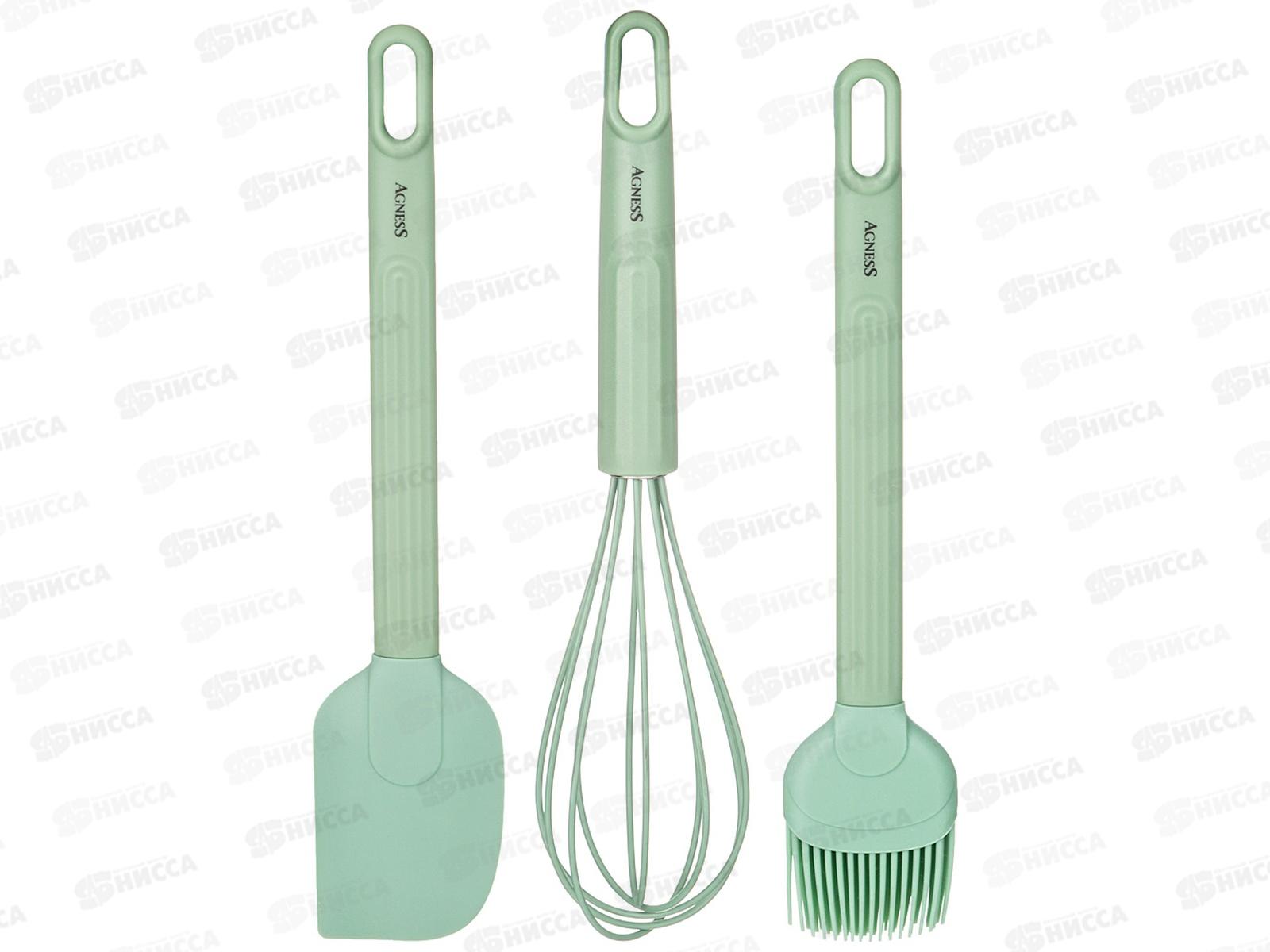 Набор Венчик,лопатка,кисточка 3 предмета 671-002 *12