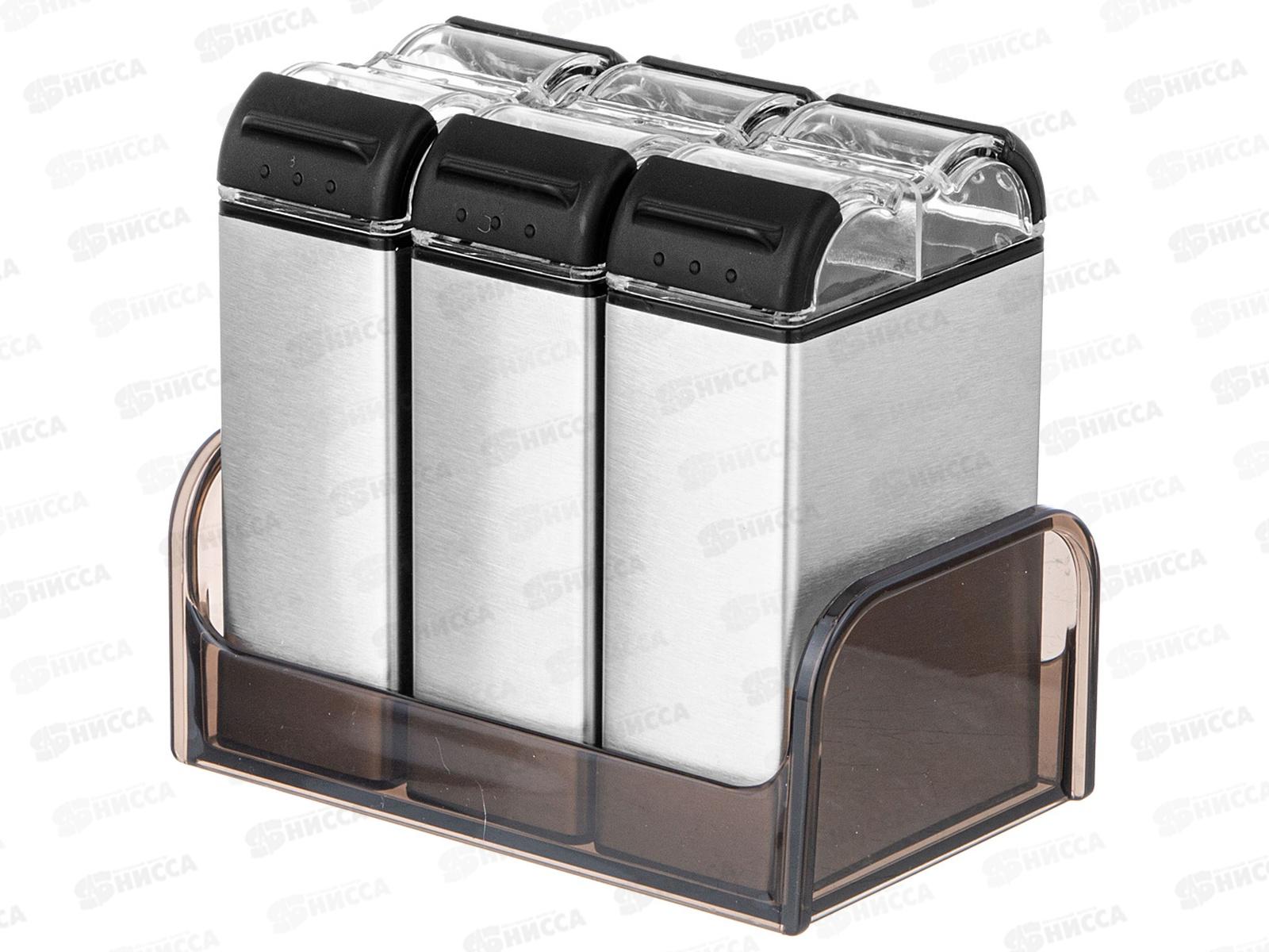 Набор емкостей для специй Agness из нерж стали 3шт 671-107