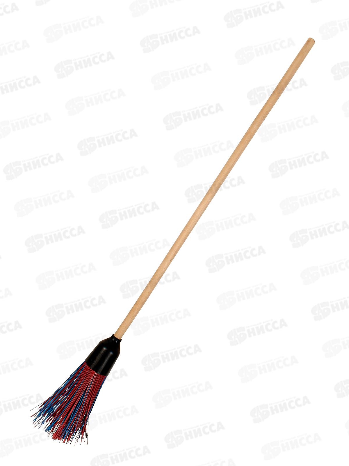 Метла  Метленок "Бюджетная" 4ряда, 3 кольца*10