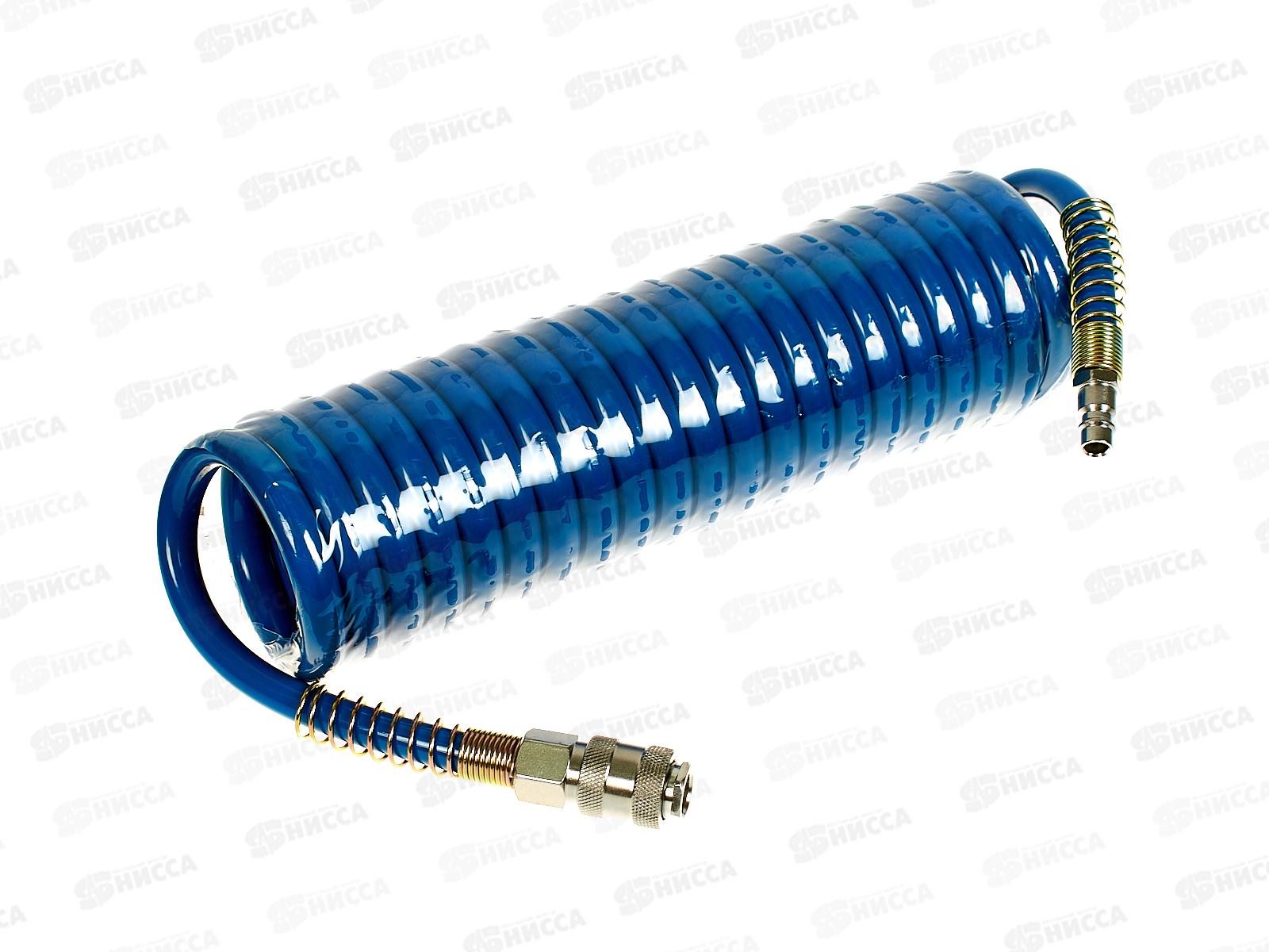 Шланг спиральный воздушный с фитингами проф Зубр 5м 8х12мм 15бар