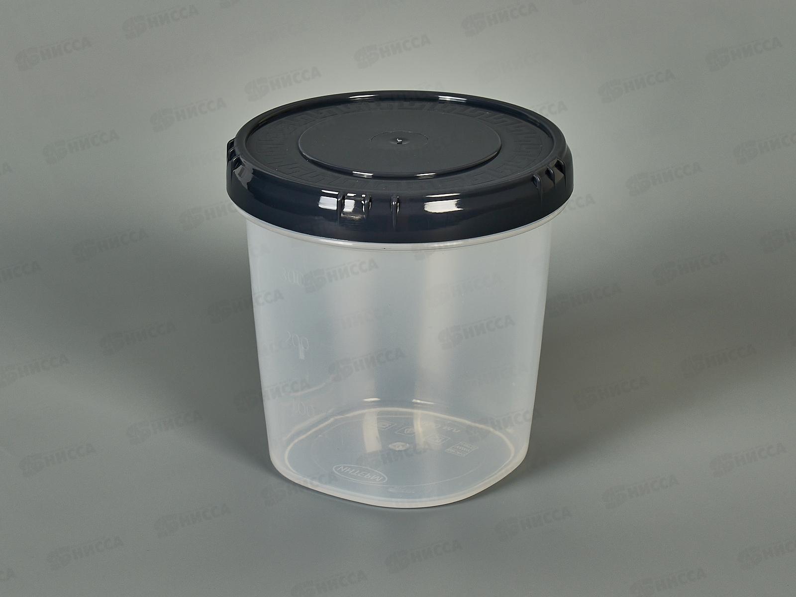 Емкость (Банка) 450мл графитовая *60