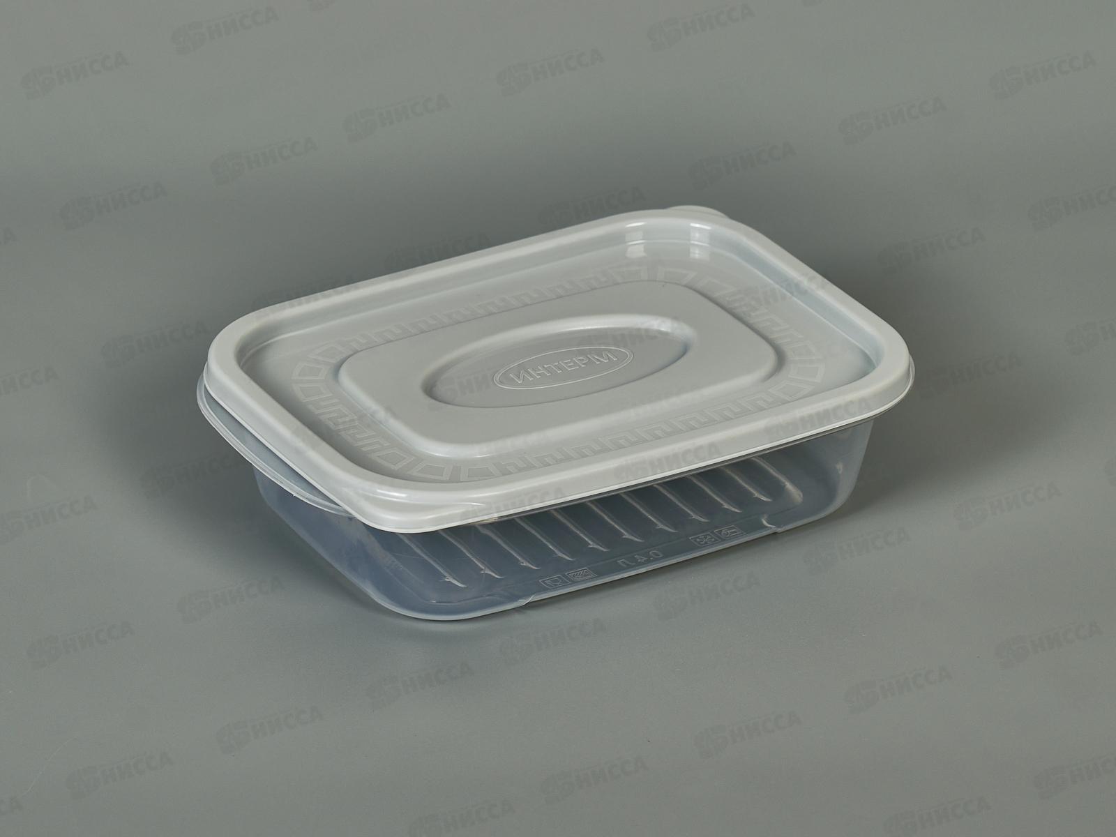 Контейнер 0,4л с серой крышкой *50  ИНТ