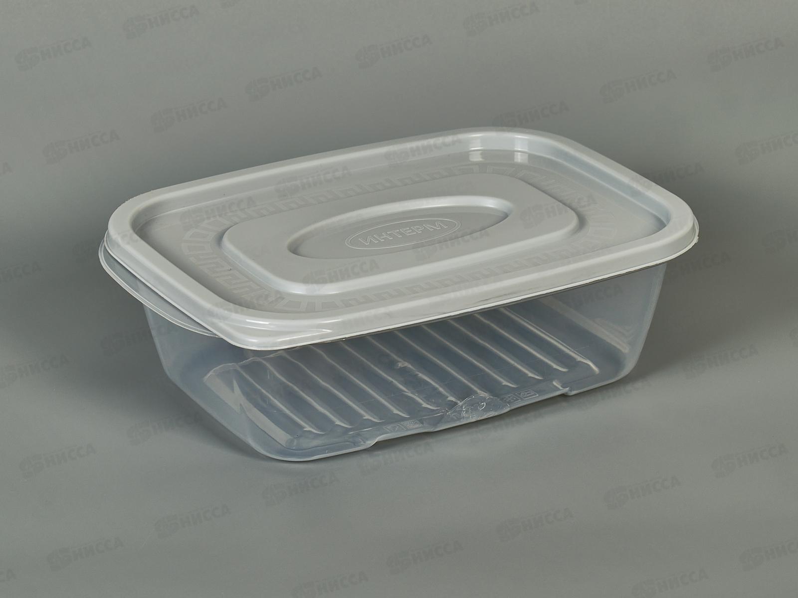 Контейнер 1,6л с серой крышкой *50  ИНТ