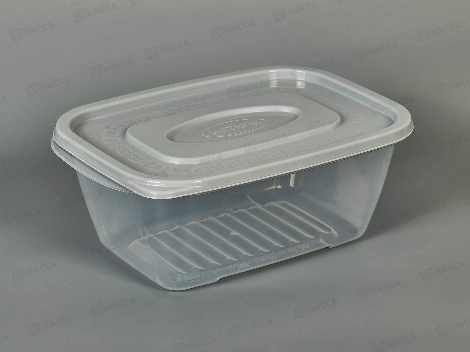 Контейнер 2,0л с серой крышкой *50  ИНТ