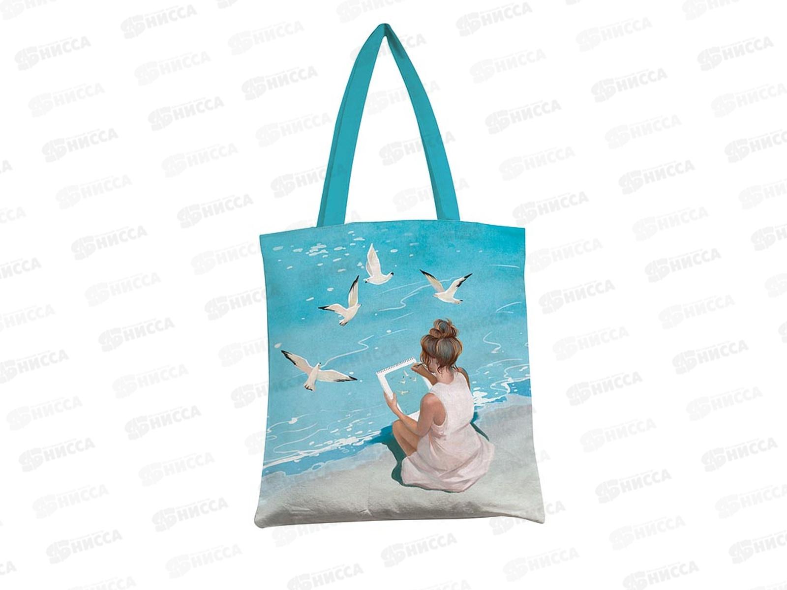 Сумка-шоппер текстильная премиум 0432.464 море