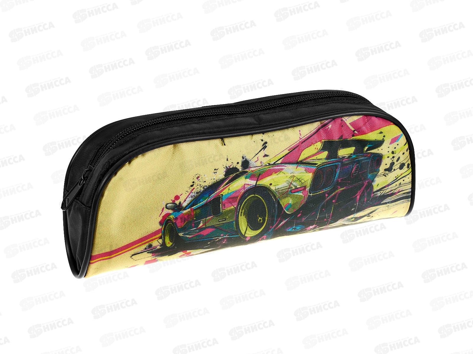 Пенал 1-секц ПЧЕЛКА Яркое авто 2025 200*95*40  К-14