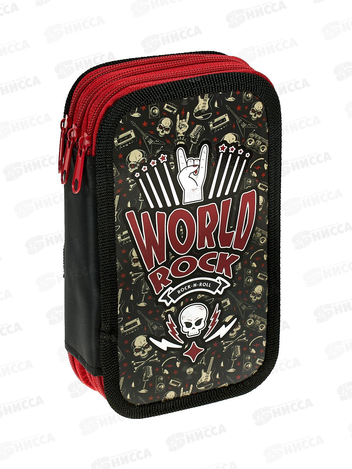 Пенал ПЧЕЛКА 3отд., Rock 2024, 190*105, ПО-110 *15