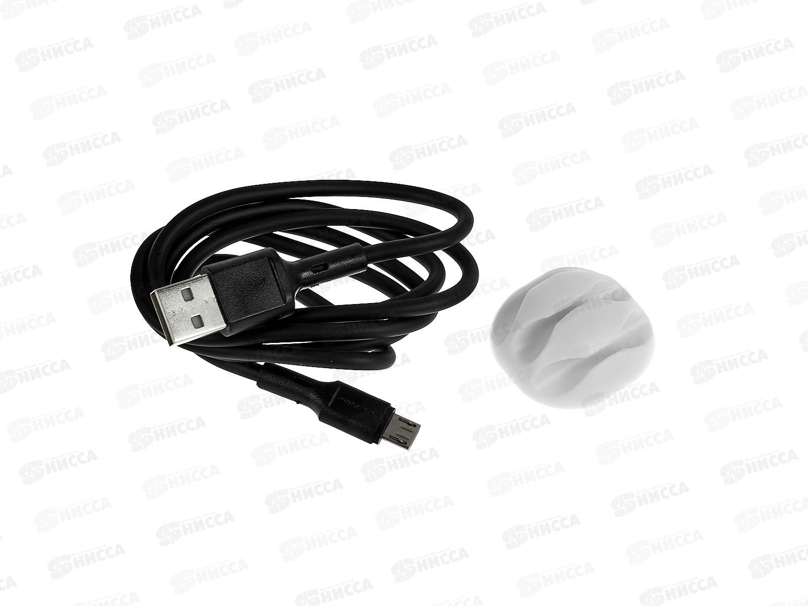 Дата-кабель USB 2.0A для micro USB More choice K19M  черный