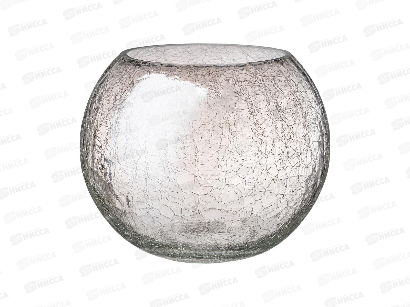 Ваза шар Cracle White 4л 380-636