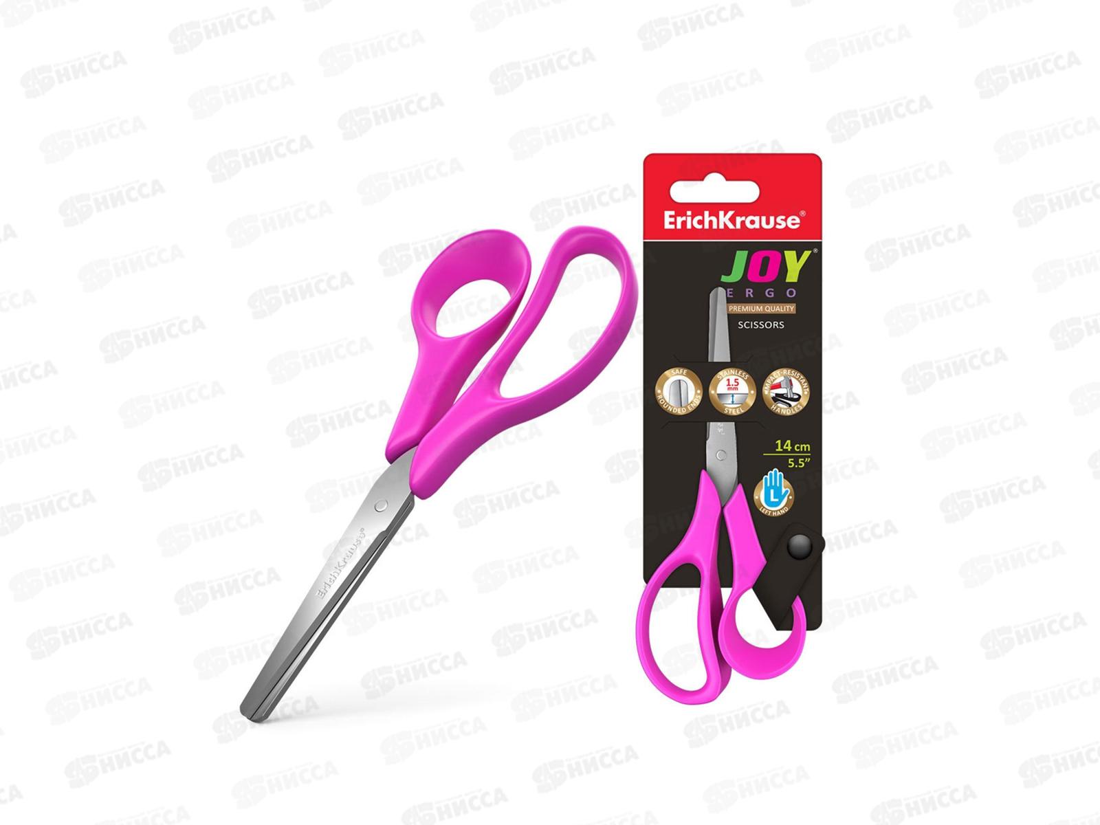 Ножницы ERICH KRAUSE 35146 140мм д/левшей асс, *12/144
