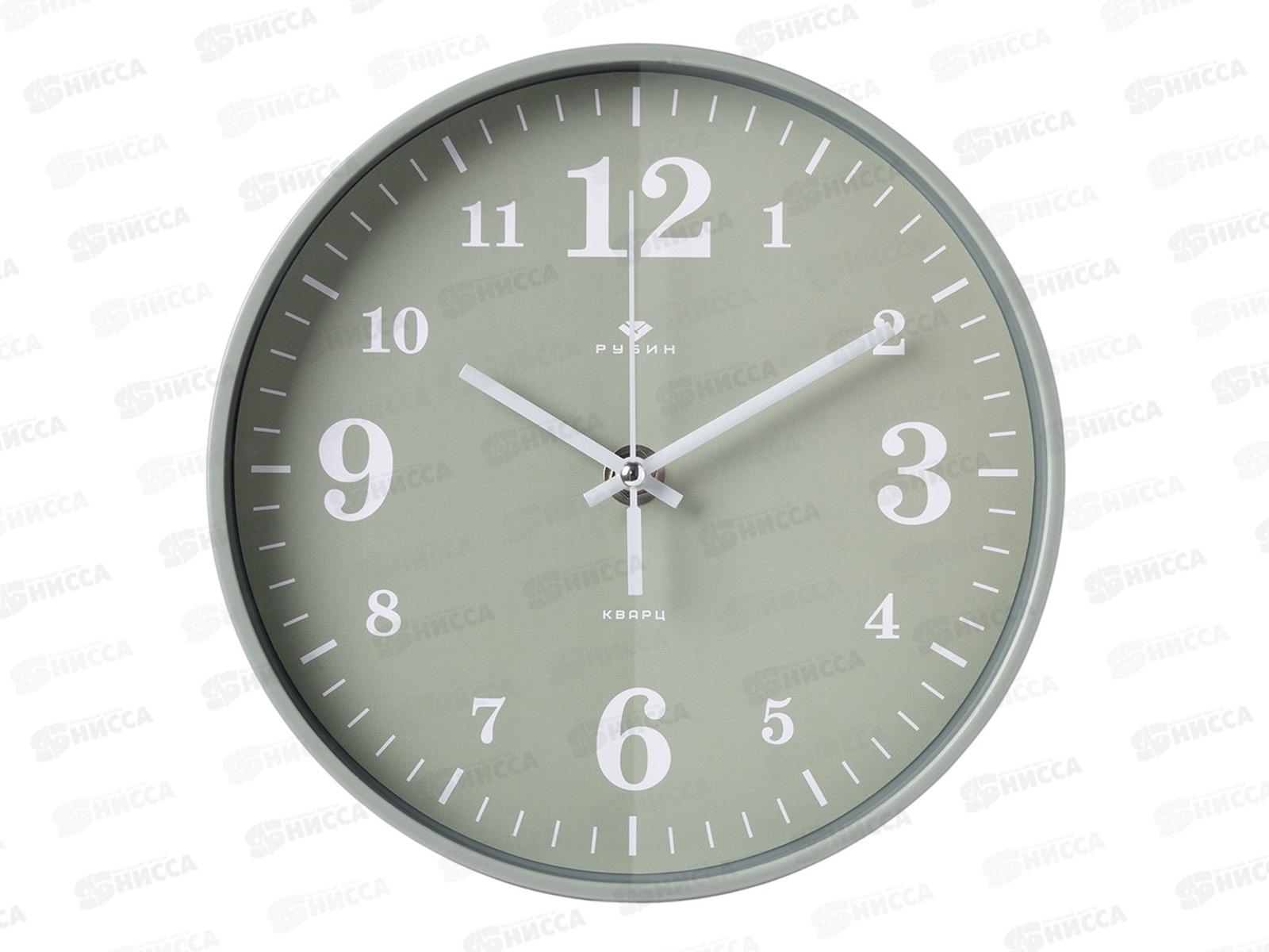 Часы настенные &quot21 Век&quot 2019-005 круглые корпус оливковый &quotКлассика&quot, Рубин