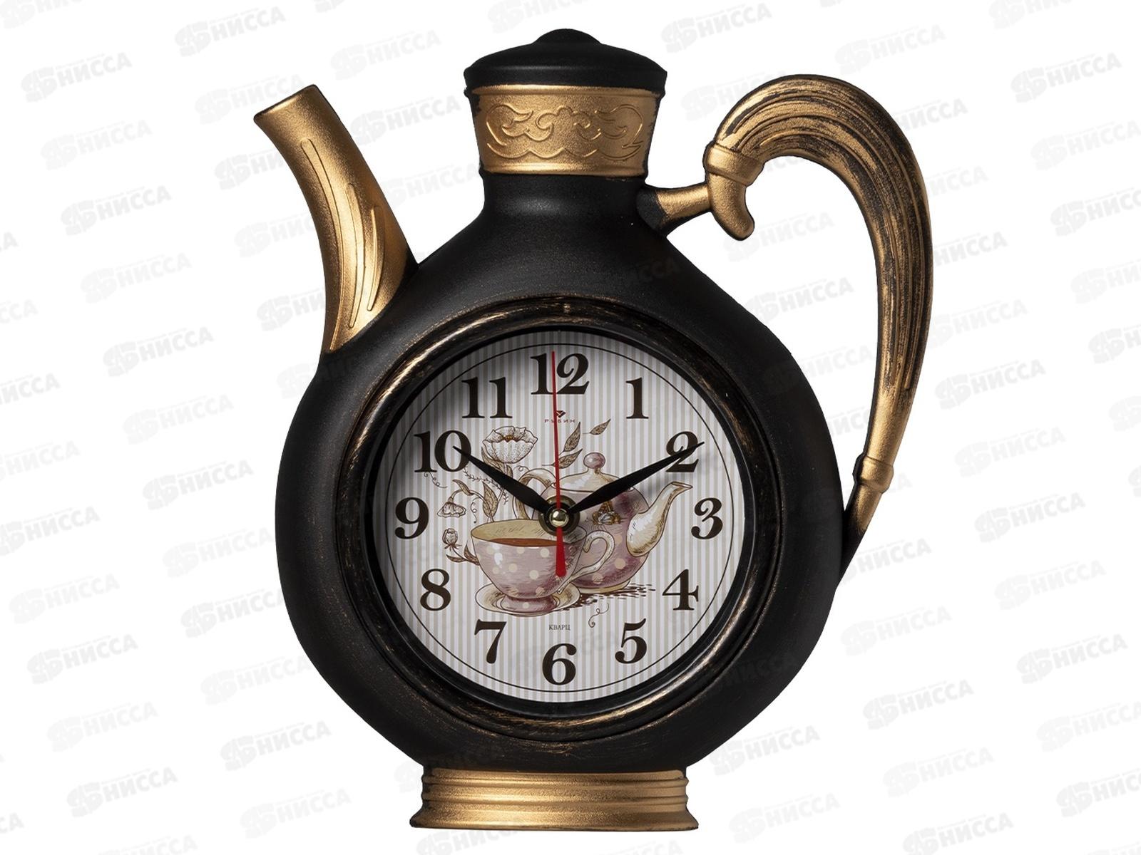 Часы &quot21 Век" 2622-005 26,5*24см, &quotJoy" черный с медью