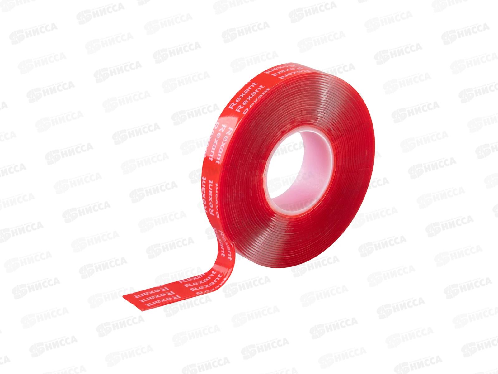 Двухсторонний скотч прозрачный  на VHB акриловой основе, 12 мм х 5 м REXANT