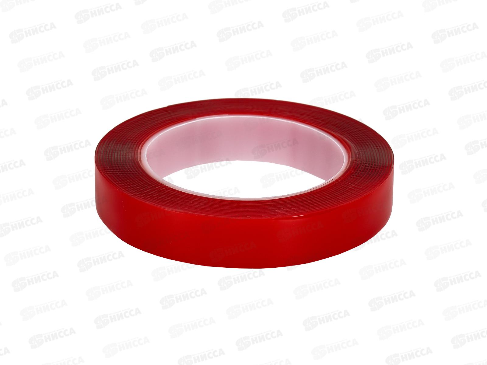 Двухсторонний скотч, акриловая основа, прозрачный, 20мм, ролик 5м REXANT