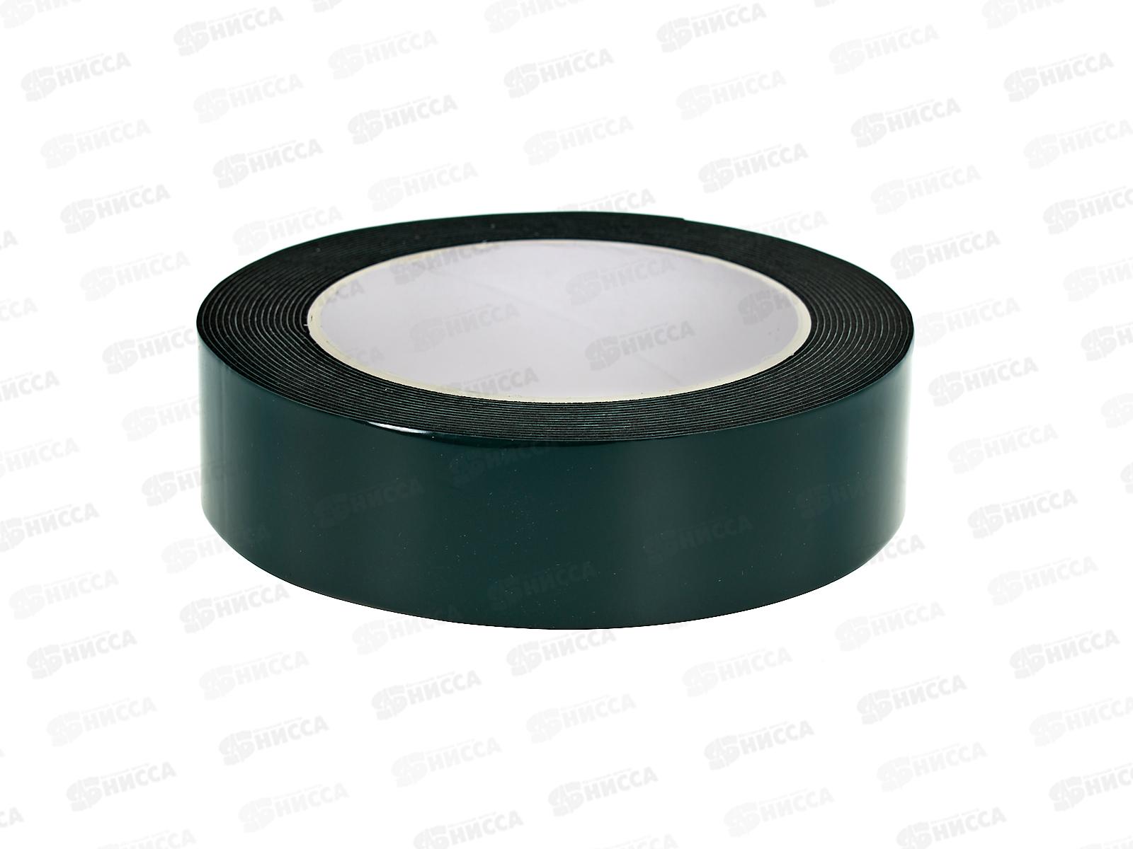 Двухсторонний скотч, вспененная ЭВА-основа, черный, 30мм, ролик 5м REXANT