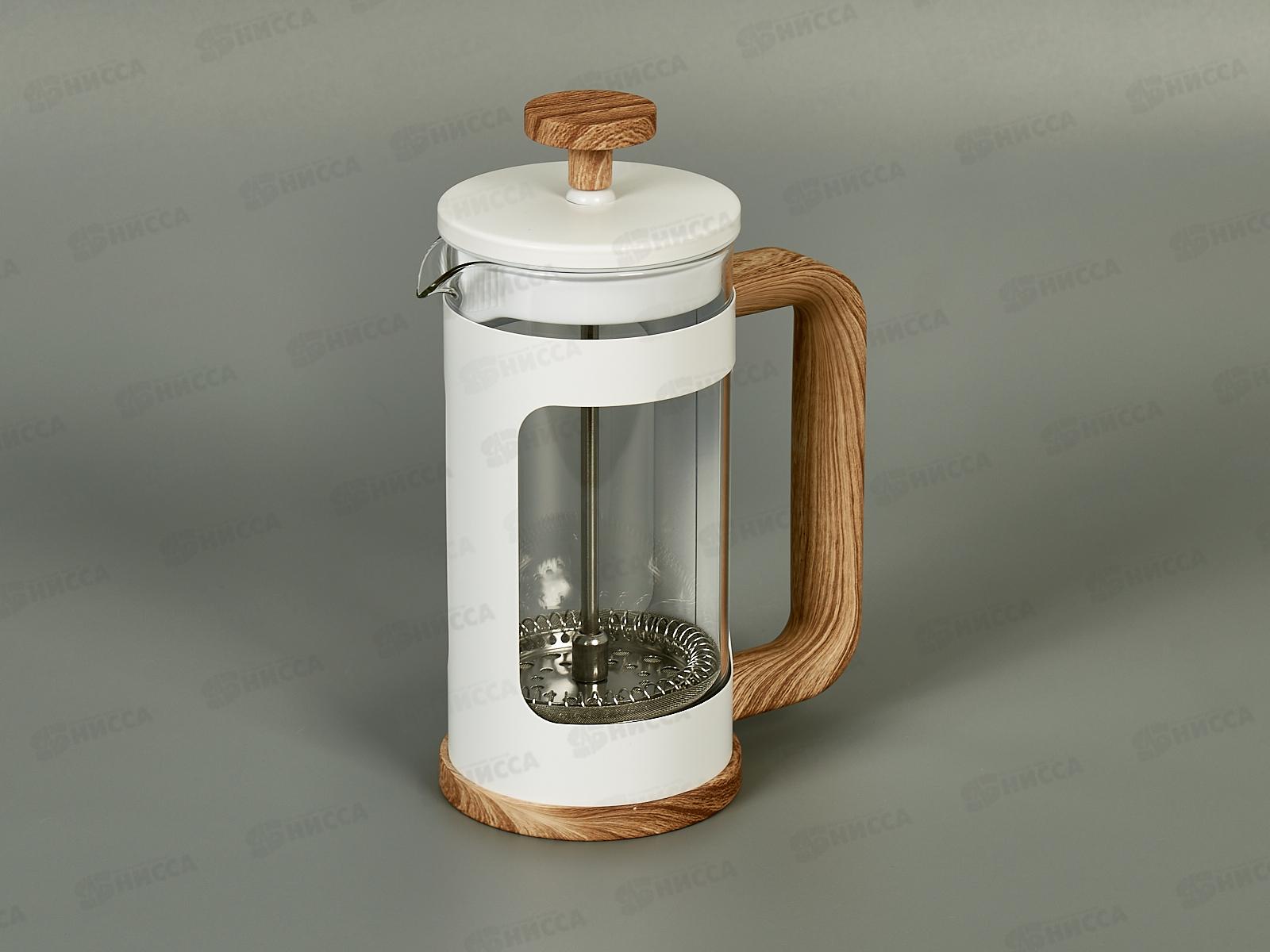 Френч-пресс 0,35л LR06-63-350 боросиликатное стекло система фильтрации