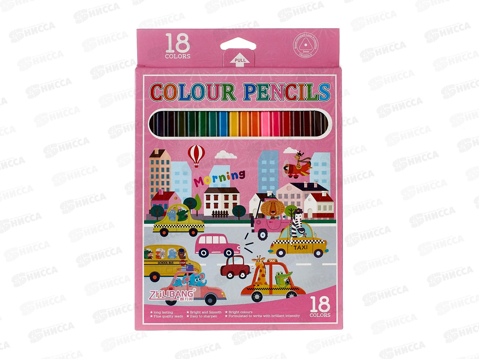 Карандаши 18цв. ПГС Транспорт Р23953-9 *1