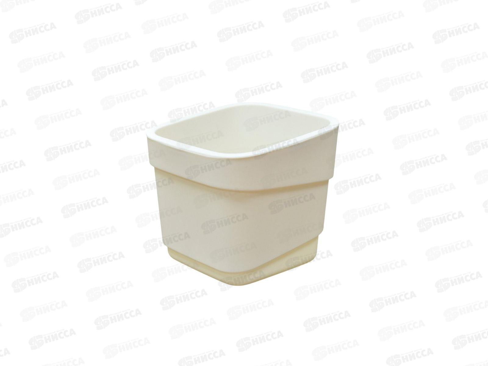 Горшок цв. &quotHills" фактурный 7л Молочный С97607 *6