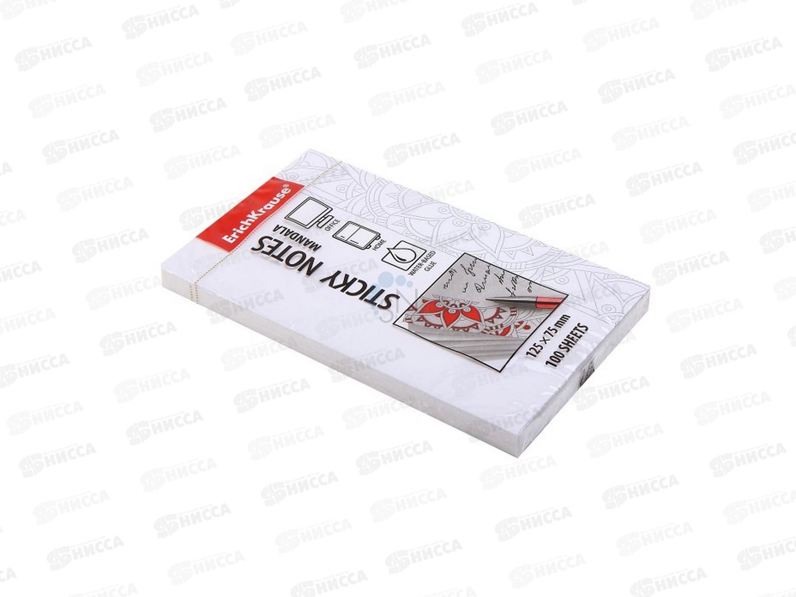 Блок липкий EK 125*75 46514  белый 100л. *10