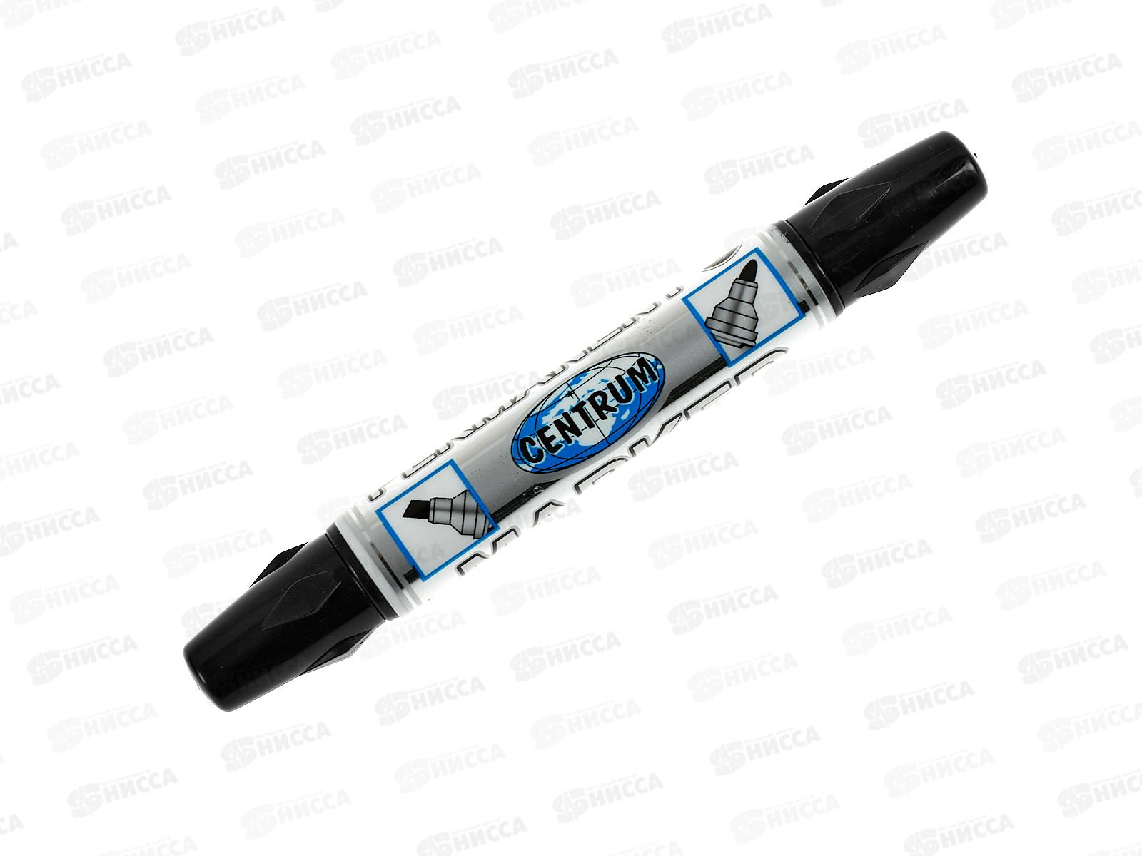 Маркер CENTRUM черн,двустор. 84120 *10