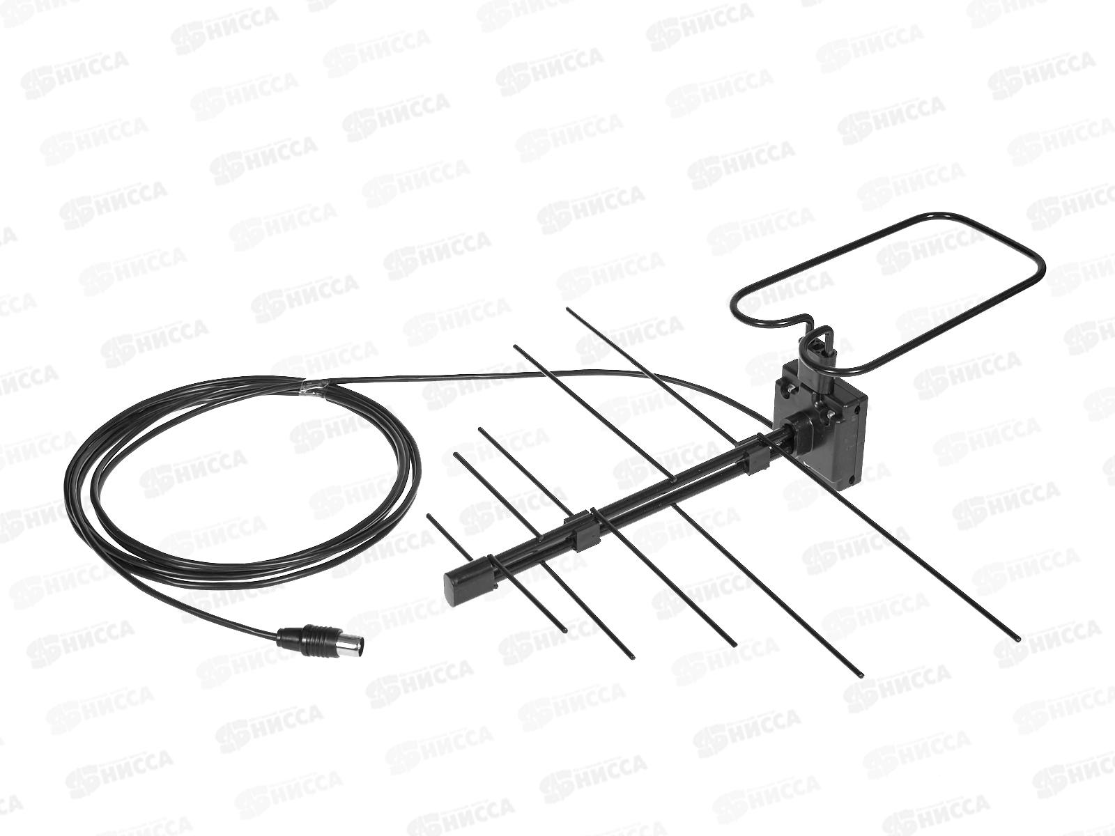 Антенна комнатная ДМВ активная Дельта К 132А (5В, кабель 3м, коэфф. усил. 20,5-25 дБ)