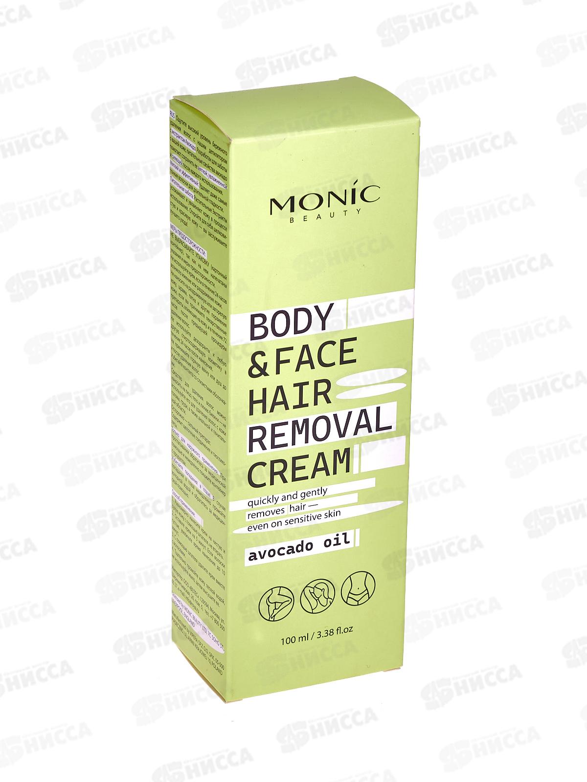 Monic Beauty Крем для депиляции с маслом авокадо 100мл