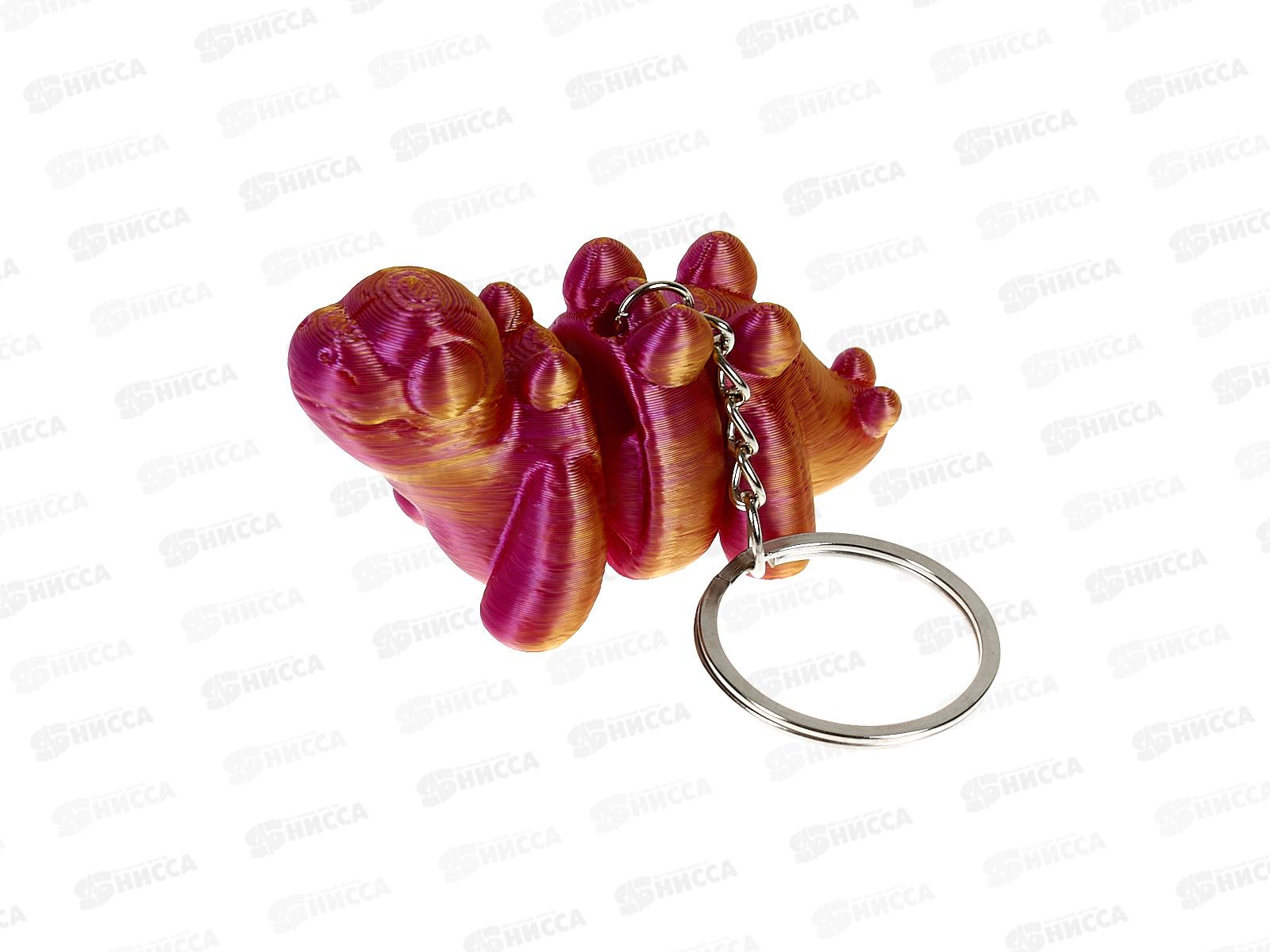 Брелок сувенирный пластик подвижный 3Д Динозаврик Ткбр2025-35