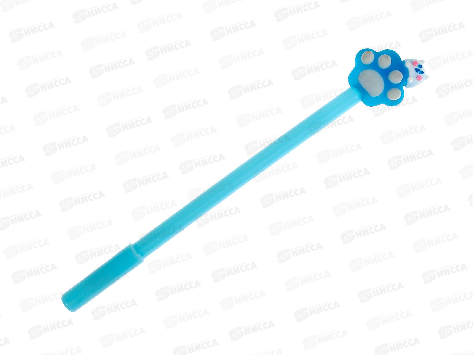 Ручка шарик. синяя Лапка, котик *12 Р-С21